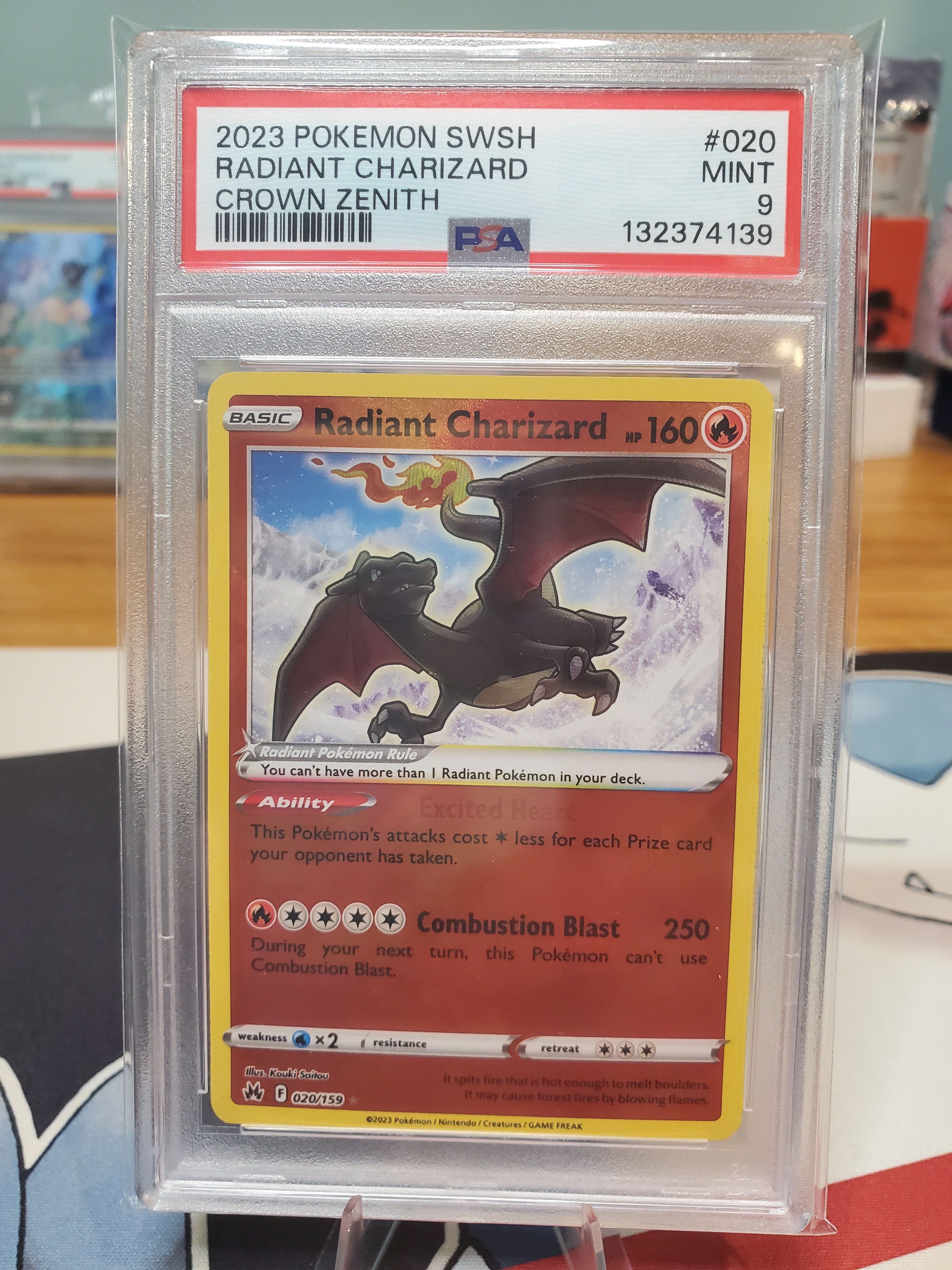 2023 Pokemon SWSH Radiant Charizard #020 PSA 9