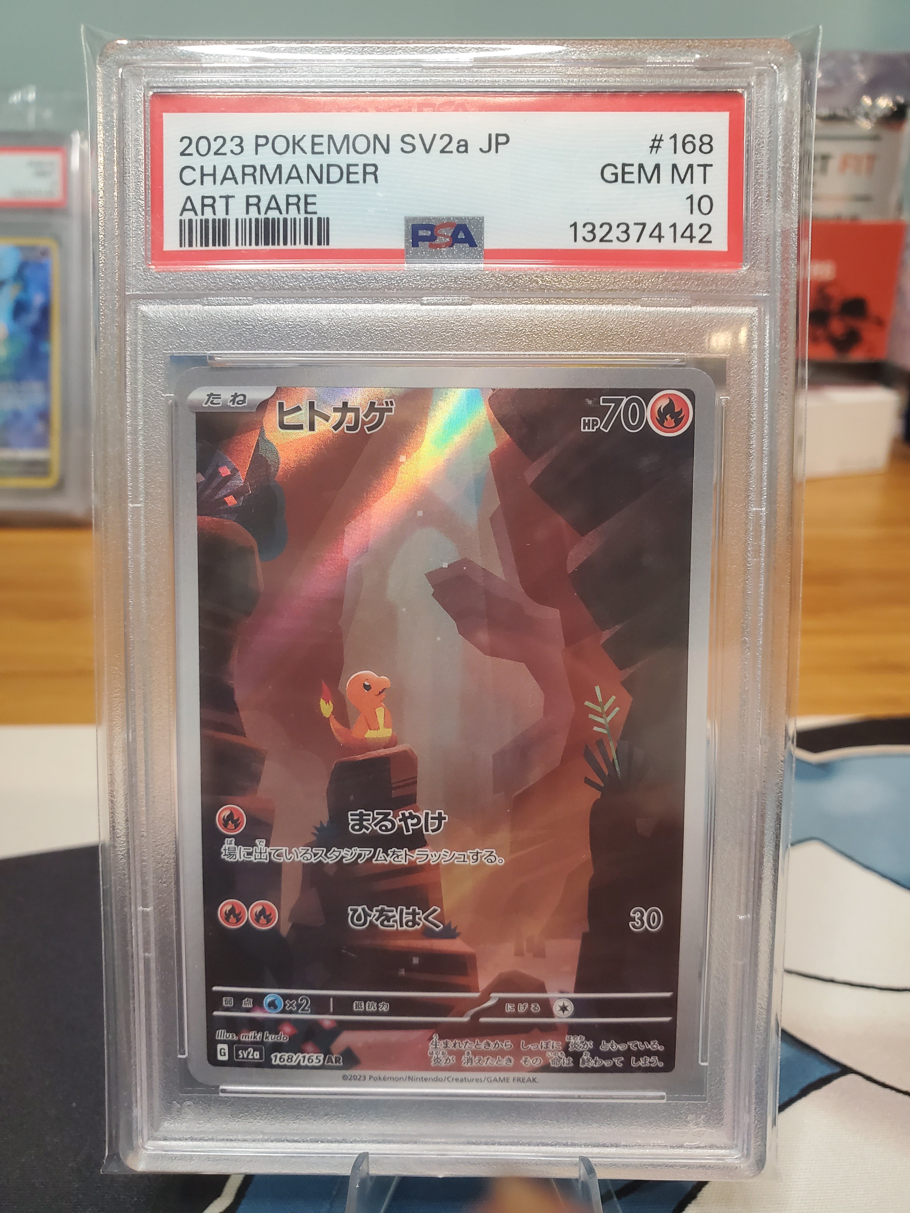 2023 Pokemon SV2a JP Charmander #168 PSA 10