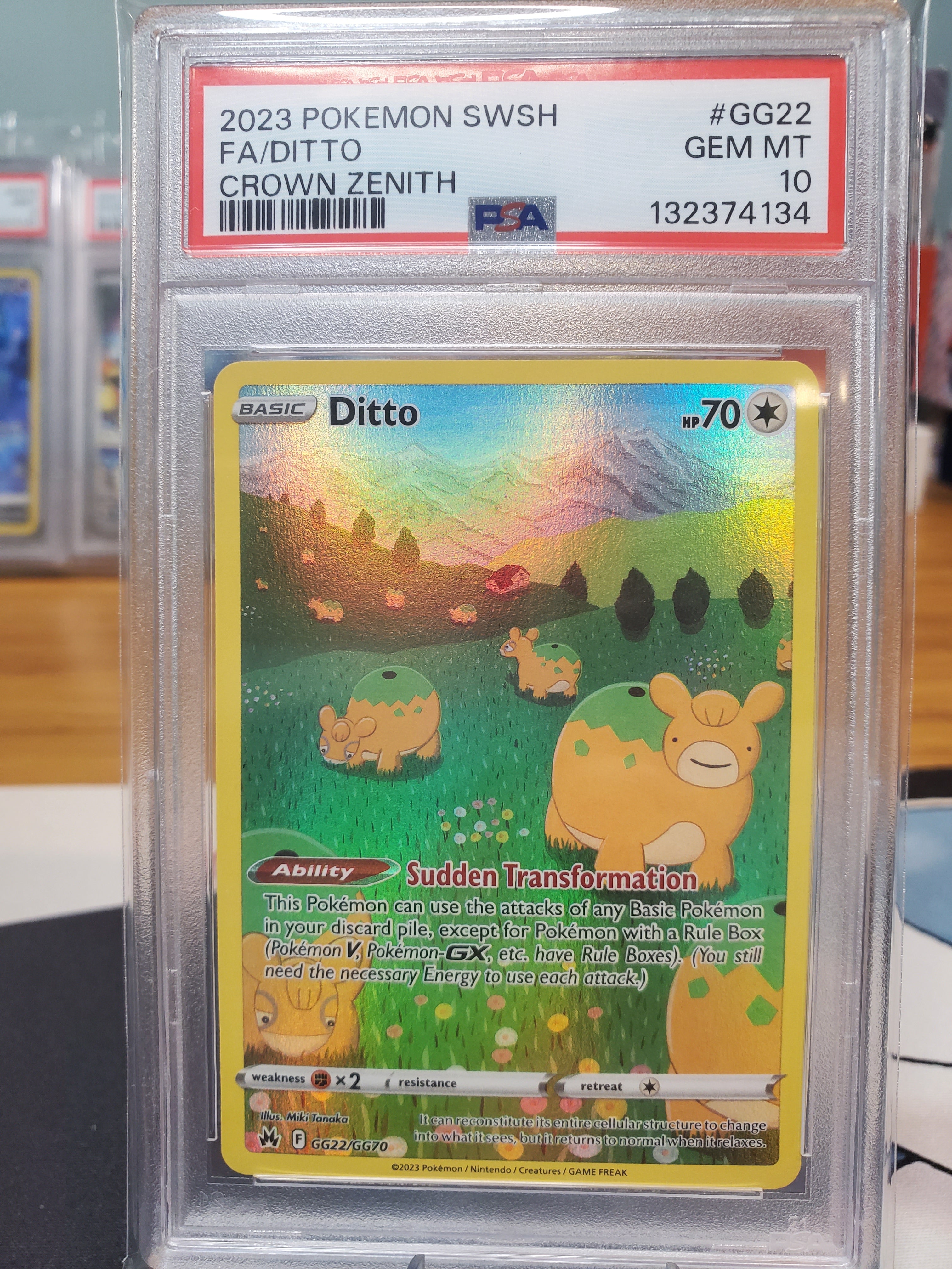 2023 Pokemon SWSH FA/Ditto #GG22 PSA 10