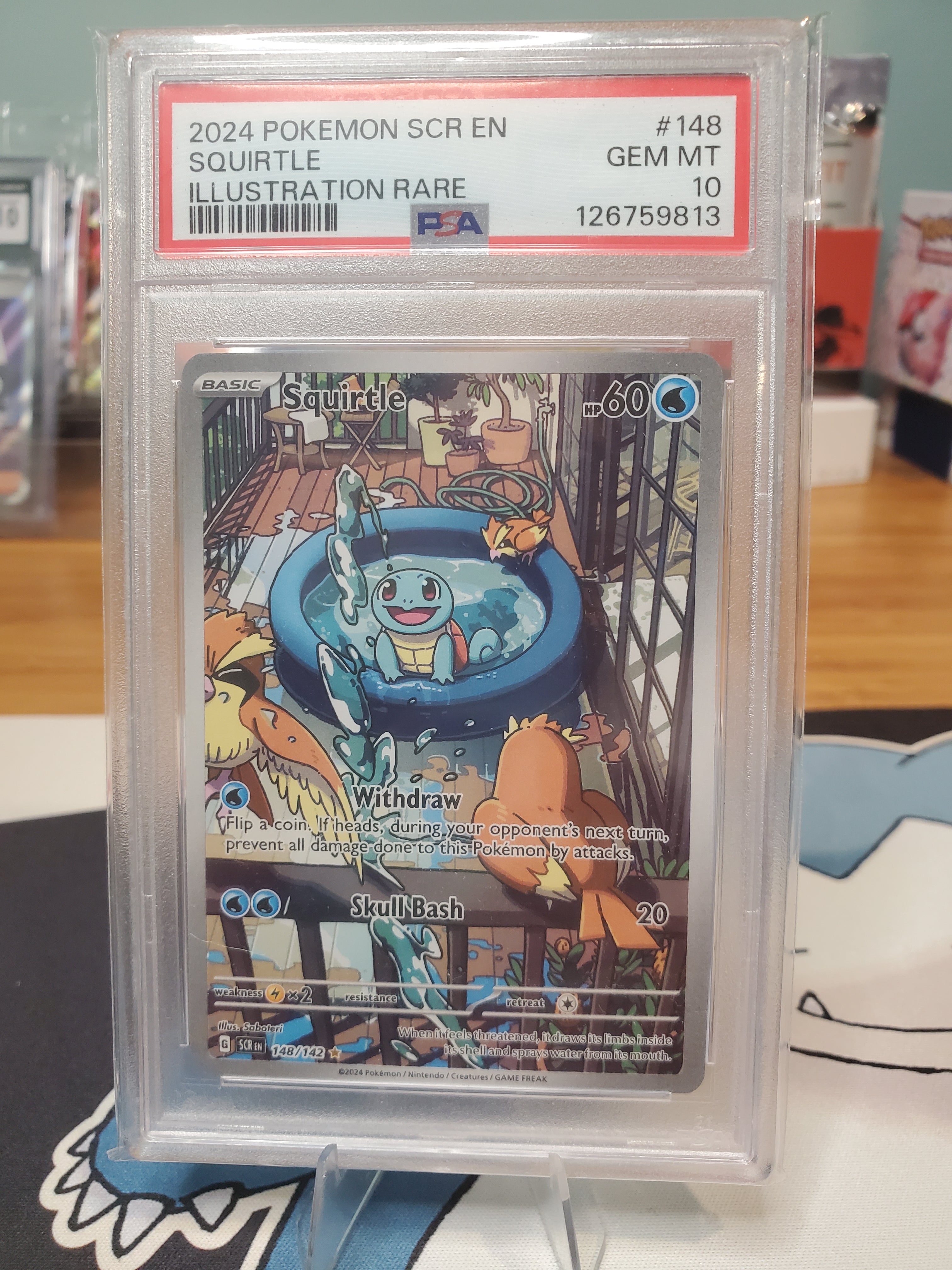 2024 Pokemon SCR EN Squirtle #148 PSA 10