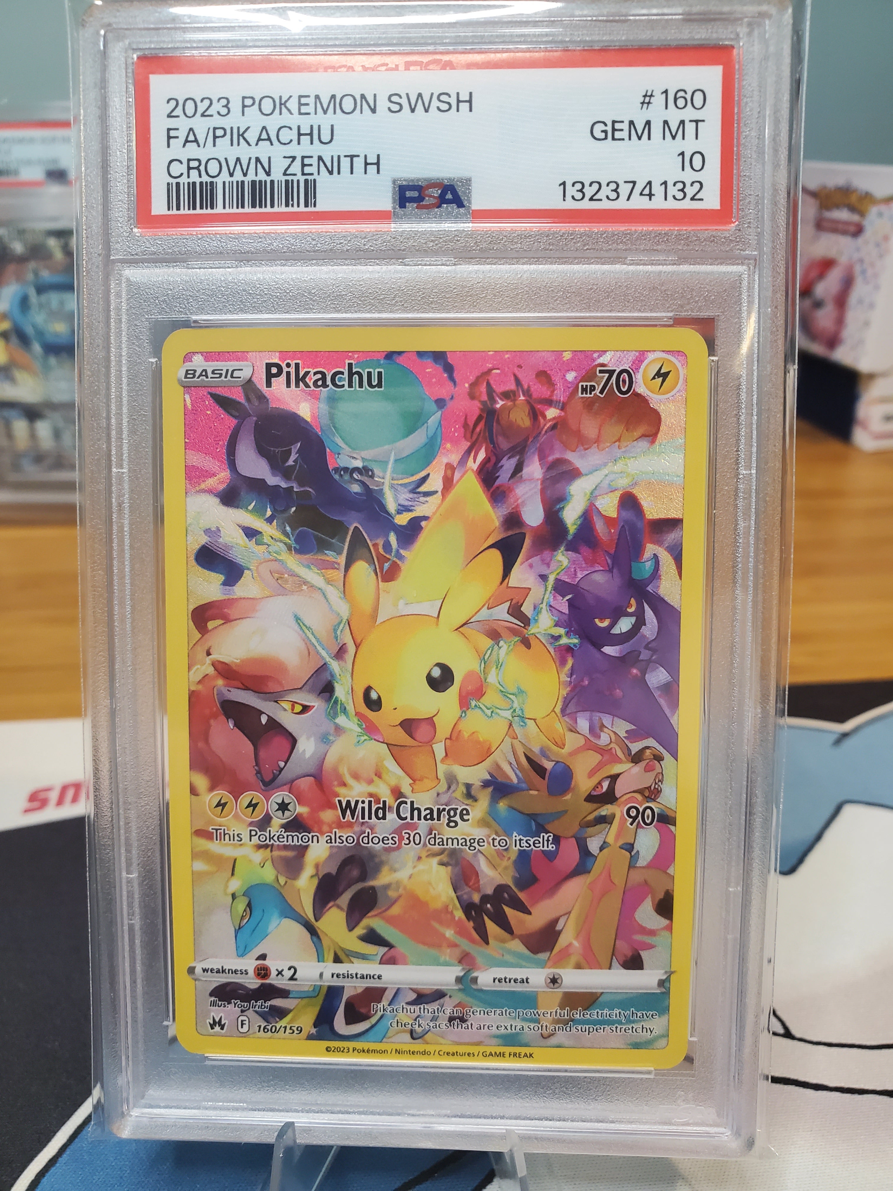 2023 Pokemon SWSH FA/Pikachu #160 PSA 10